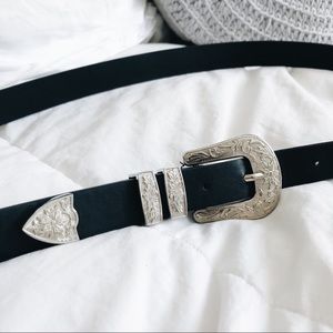 TOBI Black Coachella Belt